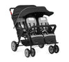 Gaggle Quad Sport - 4 Child Stroller (Grey/Black) with FREE rain cover.