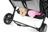 Gaggle Quad Sport - 4 Child Stroller (Grey/Black) with FREE rain cover.
