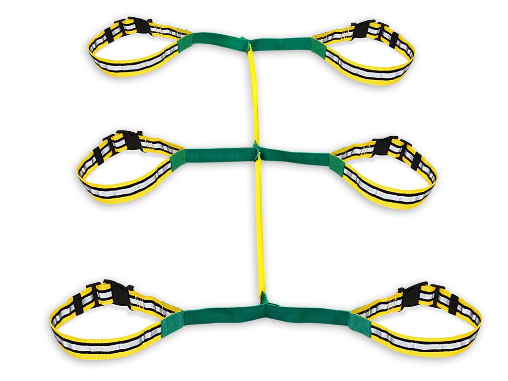 Walkodile® Safety Web (6 child), Children's Walking Rope, Kids Safety Walking Harness. With Free Learning Games for Walks Guide!