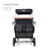 Petit Wagon Weebus 4 Seat Nursery Stroller – All Black