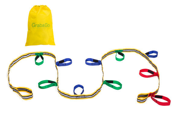 Grab & Go Kids Walking Reins, Fire Drill Rope for 10 Children.