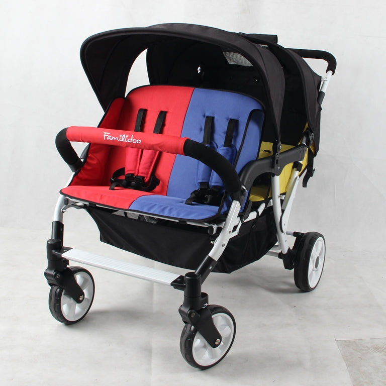 Familidoo Lightweight Budget Stroller - 4 Seat with Free Rain Cover