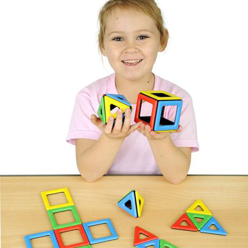 magnetic polydron set for early years & primary school | Hopscotch ...