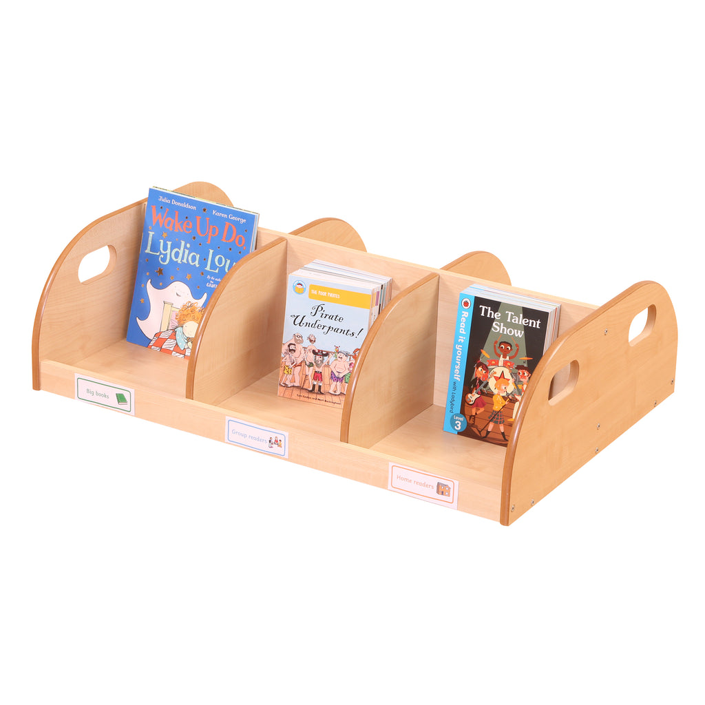 Maple Double Desktop Book Display and Storage Unit