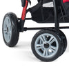 Foundations Quad Sport - 4 Child Stroller (Grey/Black) with FREE rain cover.