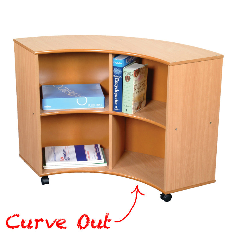 Small Round Unit Beech - Quarter Round Unit – Curve Out | Hopscotch School Supply