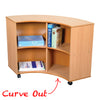 Beech - Quarter Round Unit – Curve Out