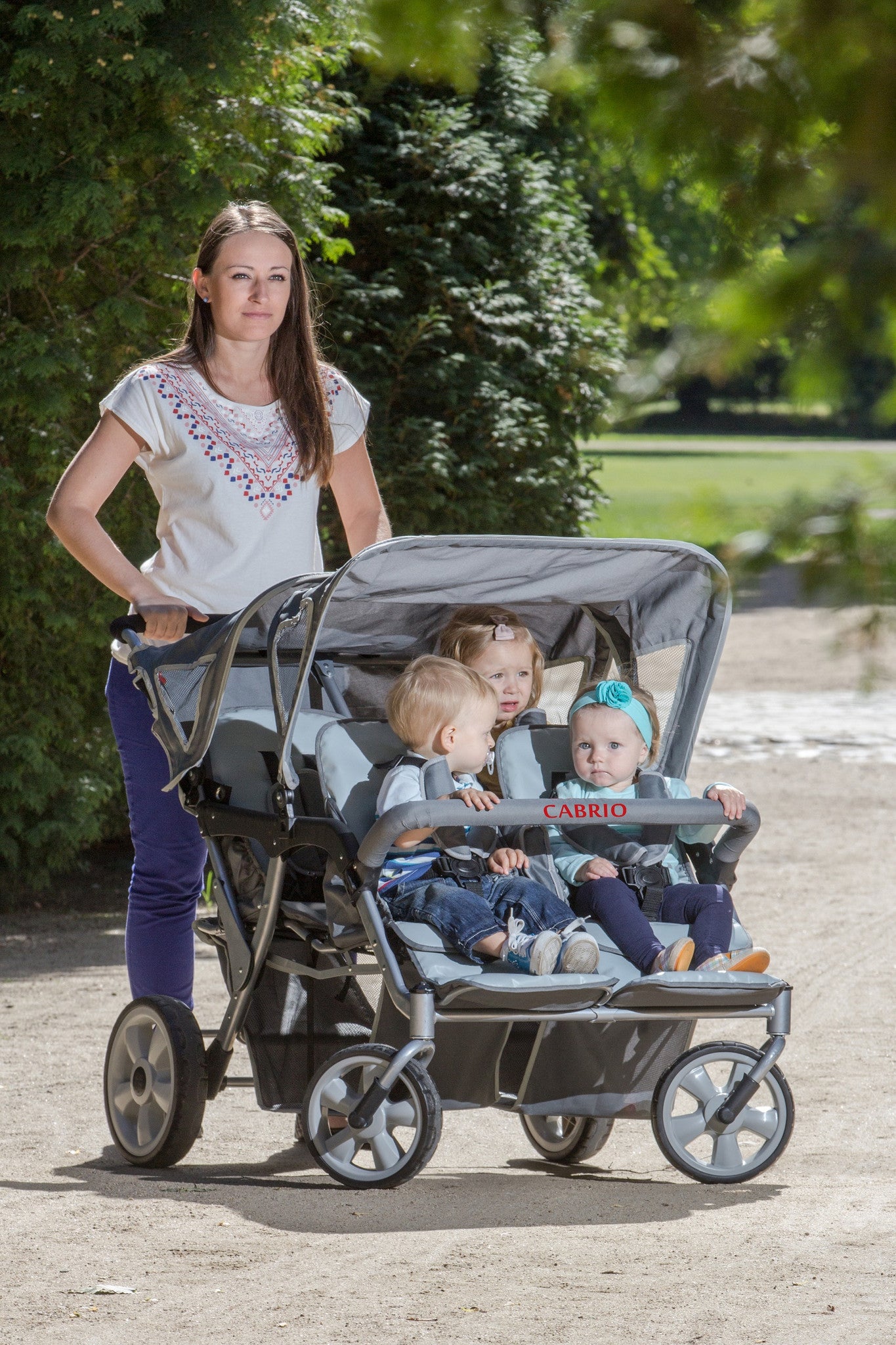 stroller for 4 babies Cabrio Stroller - 4 Seat Kid's Buggy (FREE Raincover)- BEST Price from UK's Multi Buggy Specialists