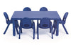 Value Table Blue (Rectangle) - 35.5cm