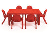 Value Table Red (Rectangle) - 46cm